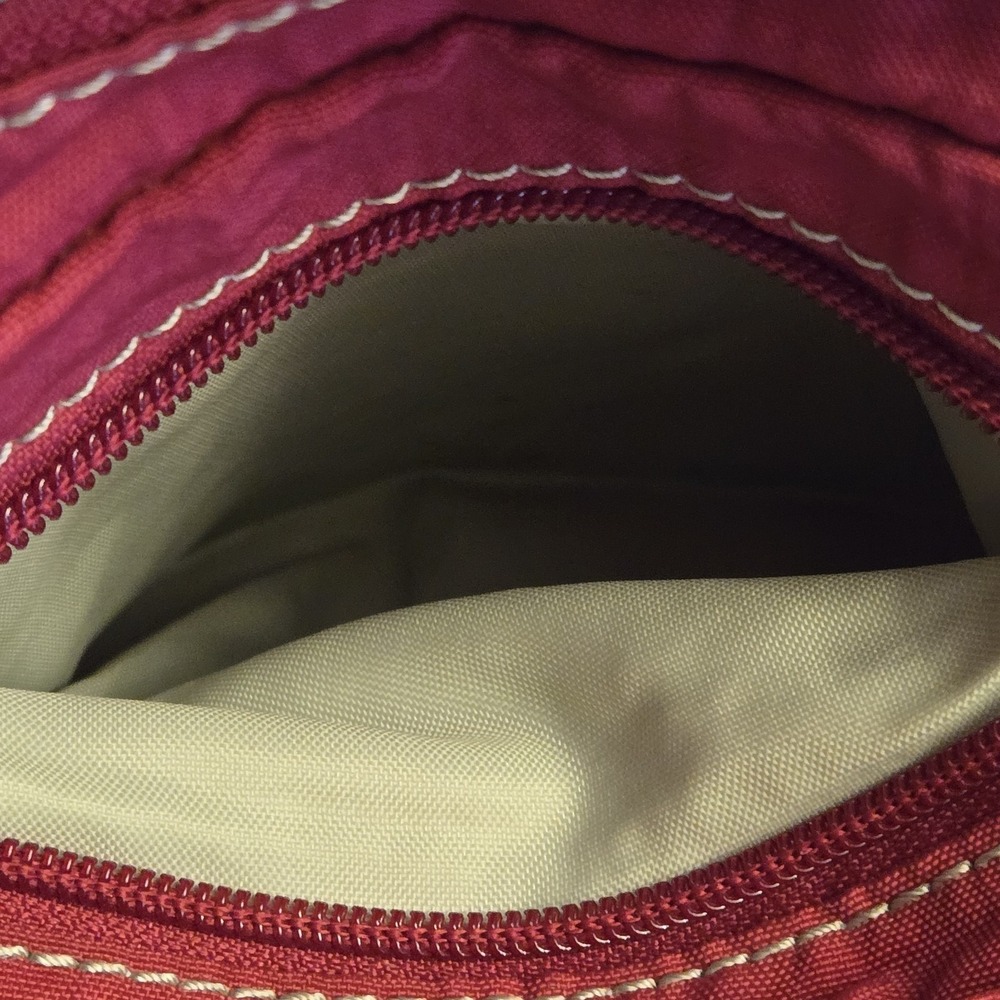 Kipling Digigo TM4889 Burgundy/ Pink Laptop Messenger Bag Crossbody Luggage READ - Picture 10 of 14